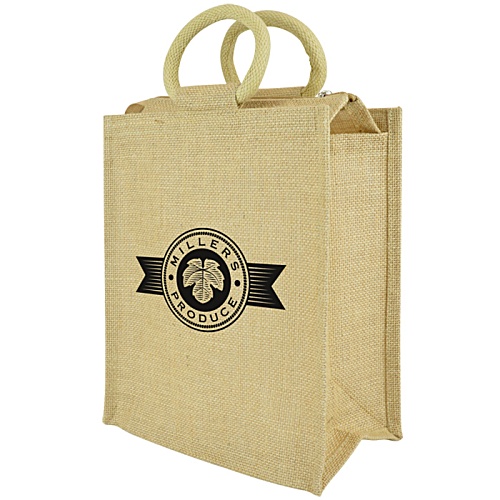 DISC Hughes Jute Lunch Bag - Printed Main Image