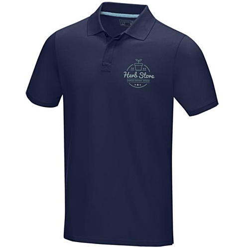 Graphite Organic Cotton Men's Polo - Printed Main Image