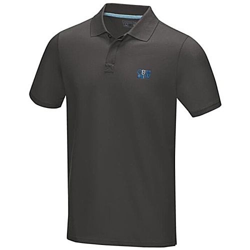 Graphite Organic Cotton Men's Polo - Embroidered Main Image