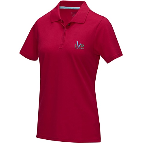 Graphite Organic Cotton Women's Polo - Embroidered Main Image