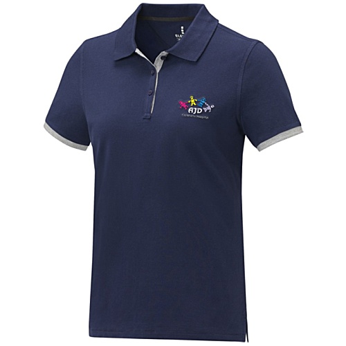 DISC Morgan Women's Duo Tone Polo - Embroidered Main Image