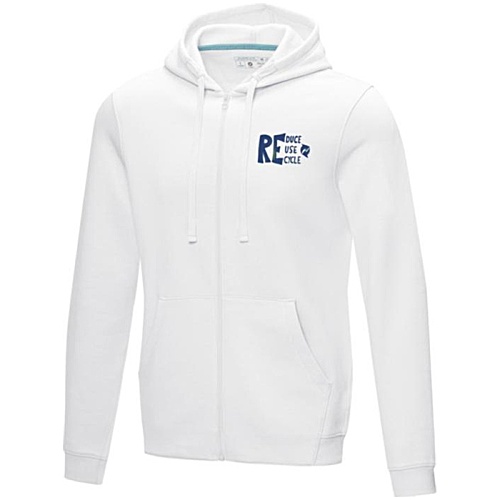 Ruby Men's Organic Cotton Zipped Hoodie - Printed Main Image