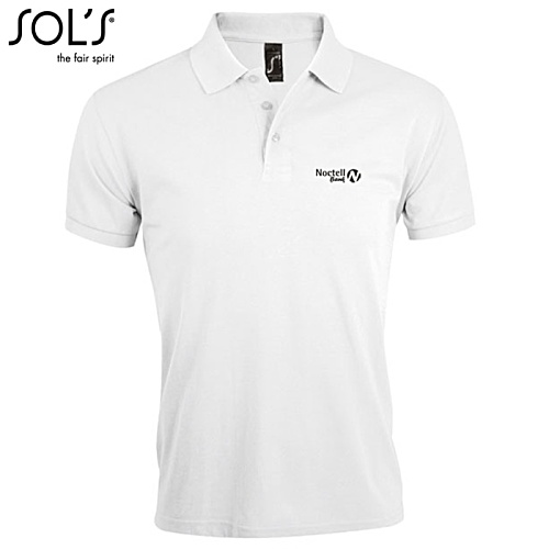 SOL's Prime Polo - White - Printed Main Image