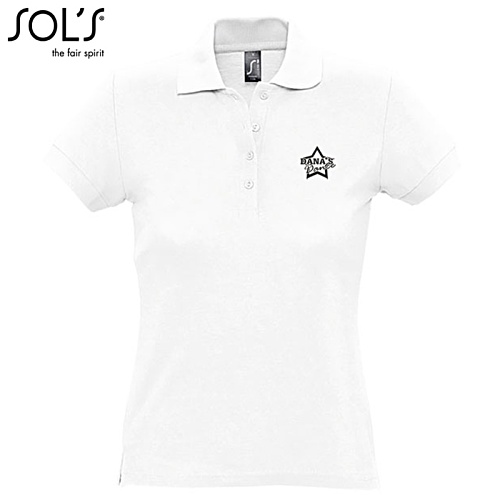 SOL's Passion Women's Polo - White - Printed Main Image