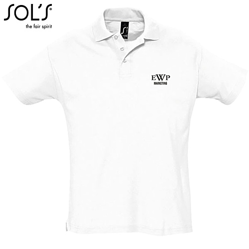 SOL's Summer Polo - White - Printed Main Image