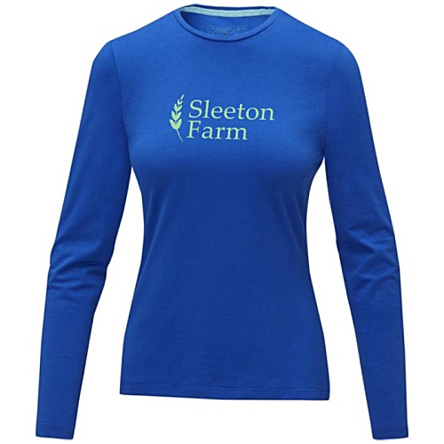 DISC Ponoka Women's Organic Cotton Long Sleeve T-Shirt - Printed Main Image