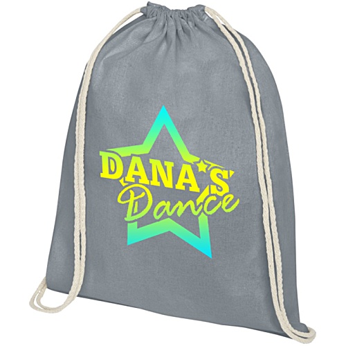 Oregon Cotton Drawstring Bag - Colours - Digital Print Main Image