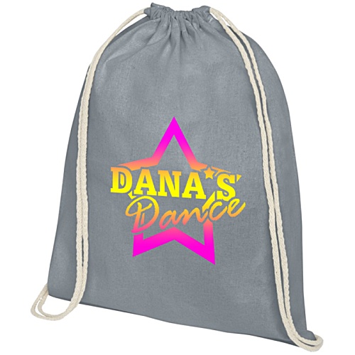 Oregon Premium Cotton Drawstring Bag - Colours - Digital Print Main Image