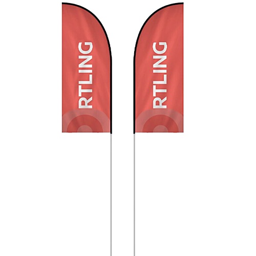 2.4m Feather Flag - Double Sided Print - Without Base Main Image