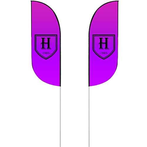 2.4m Bold Flag - Double Sided Print - Without Base Main Image