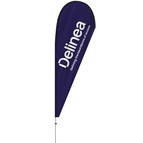 2m Teardrop Flag - Single Sided Print - Without Base Main Image
