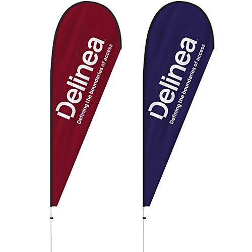 2m Teardrop Flag - Double Sided Print - Without Base Main Image