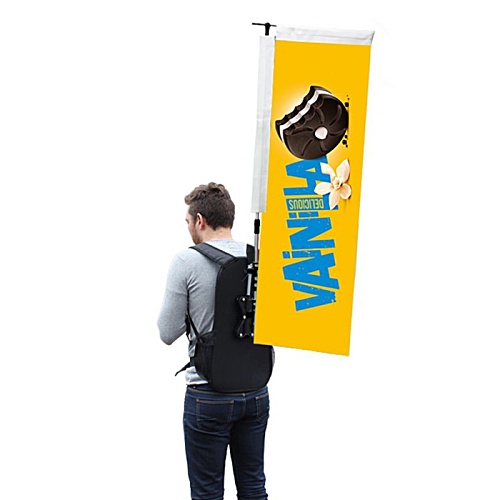 Backpack Flag - Rectangle - Single Sided Print Main Image