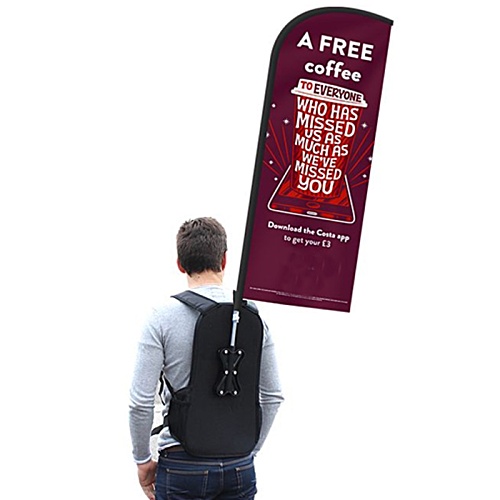 Backpack Flag - Feather - Single Sided Print Main Image