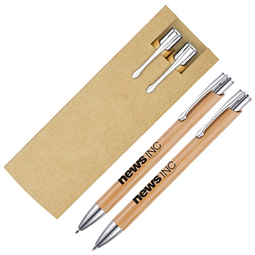 Beck Bamboo Pen & Pencil Set Main Image