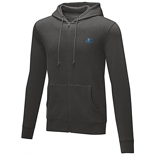 Theron Zipped Hoodie - Embroidered Main Image