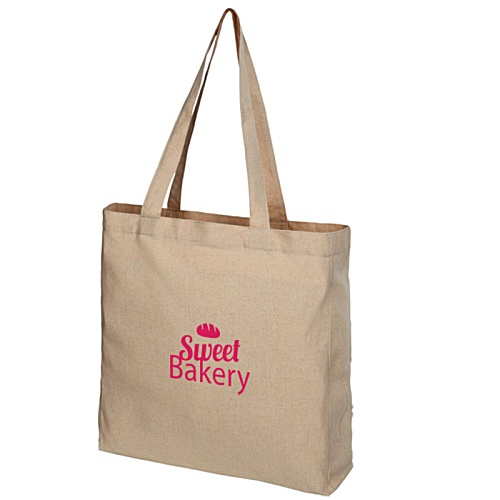 Pheebs 7-oz Recycled Large Tote - Natural - Printed Main Image