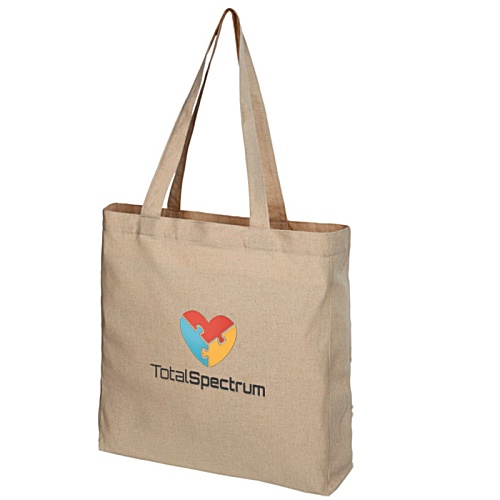 Pheebs 7-oz Recycled Large Tote - Natural - Digital Print Main Image