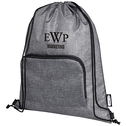 Ash Foldable Drawstring Bag Main Image