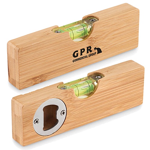 Bamboo Spirit Level & Bottle Opener Main Image