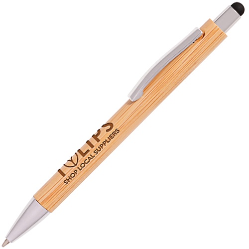 Travis Bamboo Stylus Pen - Engraved Main Image