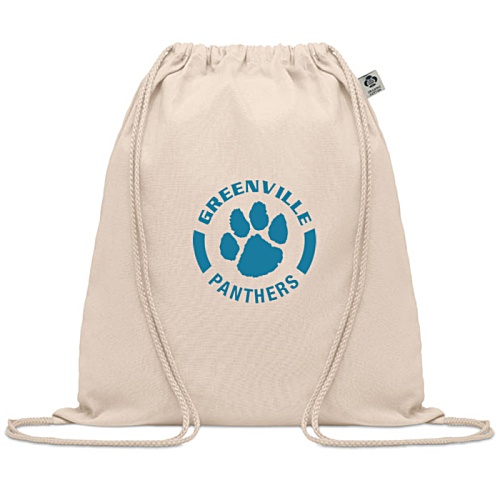 Yuki Organic Cotton Drawstring Bag - Natural Main Image