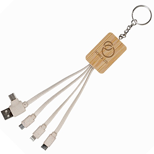 Wheatly Charger Keyring - Rectangle - Engraved Main Image