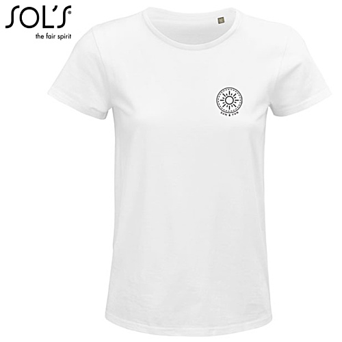 SOL's Crusader Women's Organic Cotton T-Shirt - White Main Image