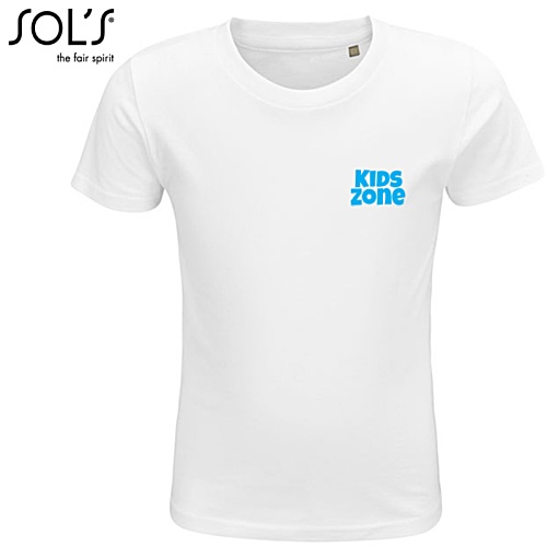 SOL's Crusader Kid's Organic Cotton T- Shirt - White Main Image