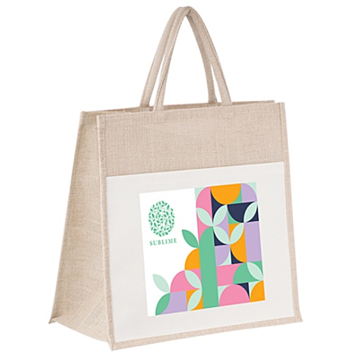 Windsor Jute Tote - Digital Print Main Image