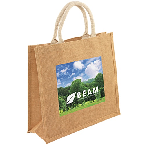 Bronte Jute Tote - Digital Print Main Image