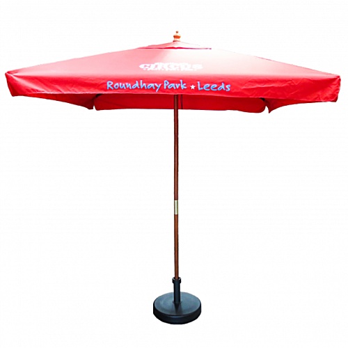 2m Square Wooden Parasol Main Image
