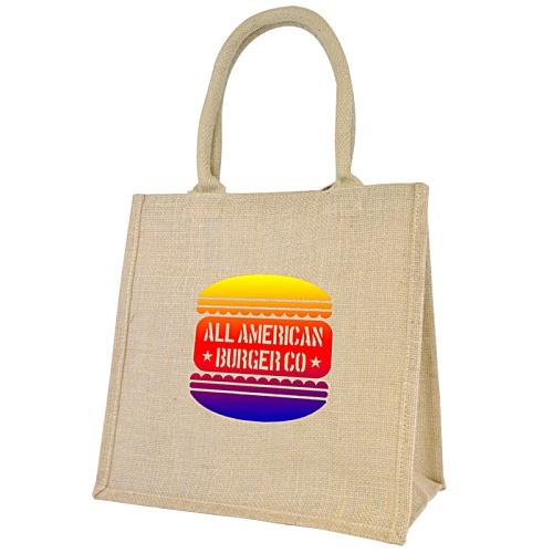 Halton Jute Bag - Natural - Digital Print Main Image