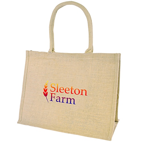 Natural Jute Shopper - Digital Print Main Image