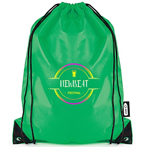 Watts Recycled Drawstring Bag - Digital Print Main Image