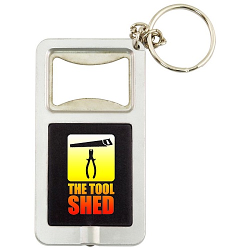 Bottle Opener Keyring Torch - Digital Print Main Image