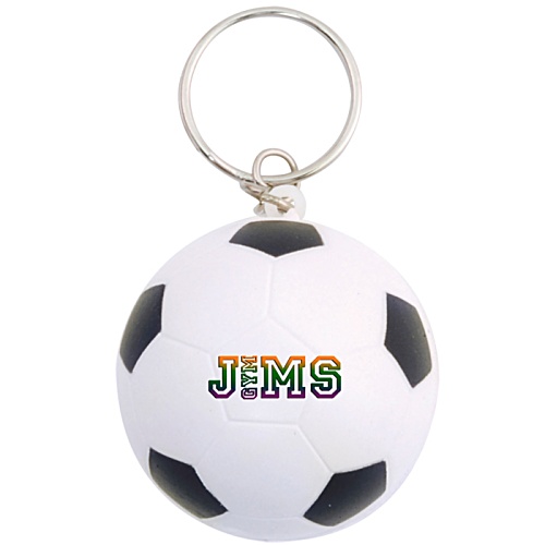 Stress Football Keyring - Digital Print Main Image