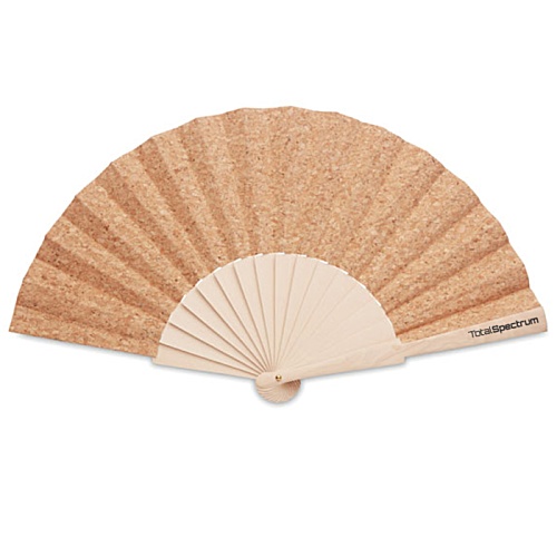 Cork Folding Fan Main Image