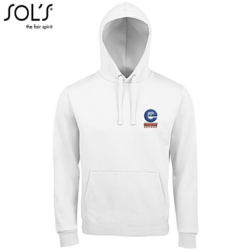 SOL's Spencer Hoodie - White - Embroidered Main Image