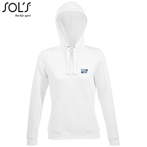 SOL's Spencer Women's Hoodie - White - Embroidered Main Image