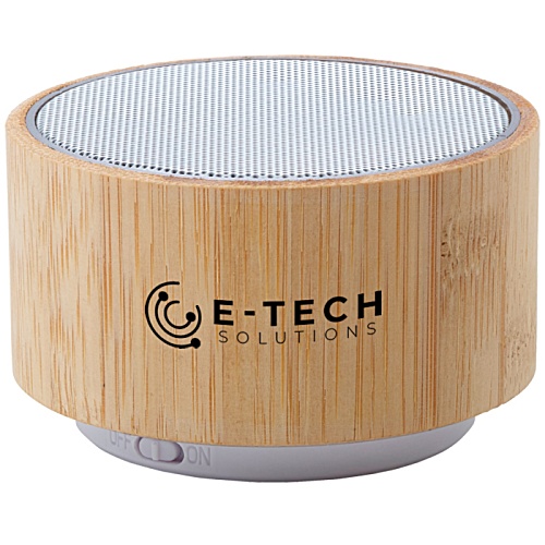 Light Up Bamboo Wireless Speaker - Printed Main Image