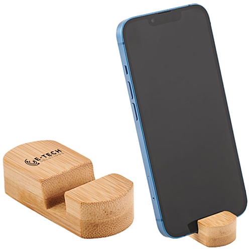 Mini Bamboo Phone Stand Main Image