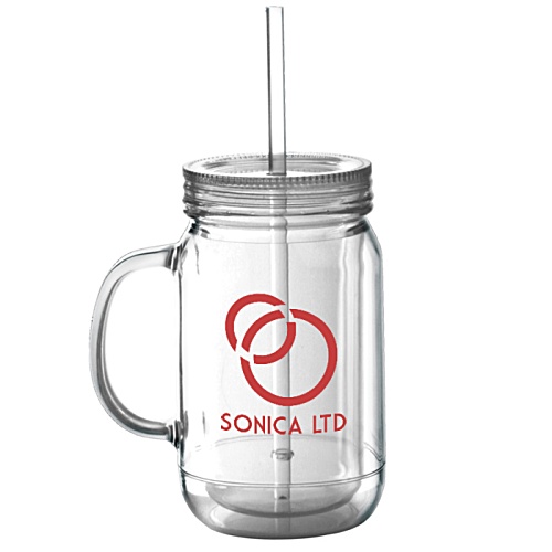 Mason Jar with Straw Main Image