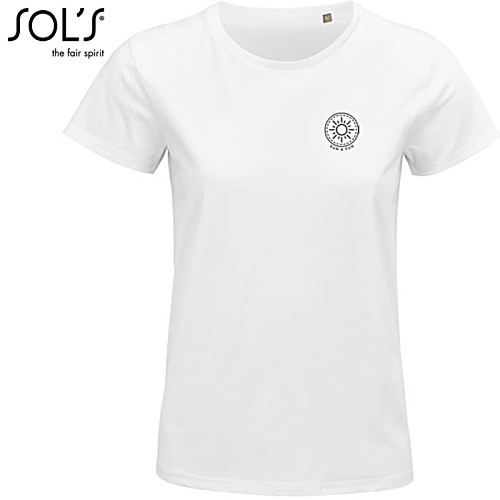 SOL's Pioneer Women's Organic Cotton T-Shirt - White Main Image
