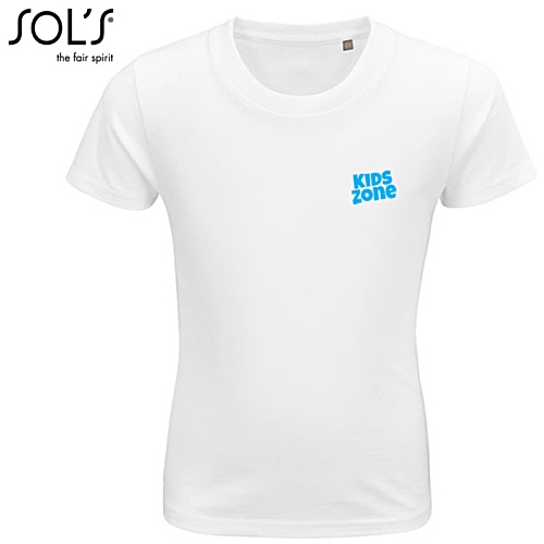 SOL's Pioneer Children's Organic Cotton T-Shirt - White Main Image