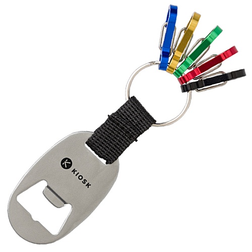 DISC Bottle Opener Carabiner Keyring Main Image