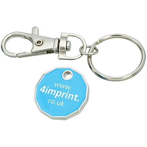 £1 Trolley Coin Keyring - Printed Main Image