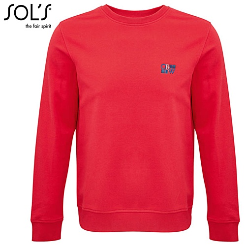 SOL's Comet Organic Cotton Sweatshirt - Embroidered Main Image