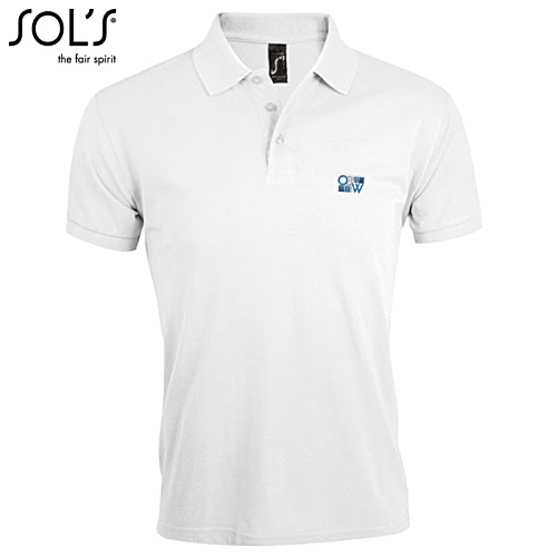 SOL's Prime Polo - White - Embroidered Main Image