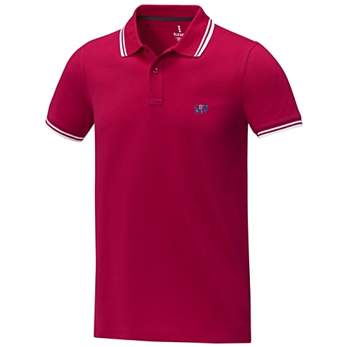 Amarago Men's Contrast Trim Polo Shirt - Embroidered Main Image